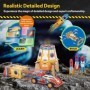 Joc Educativ STEM National Geographic puzzle 3D Lansator de rachete si masinuta de curse 88 piese